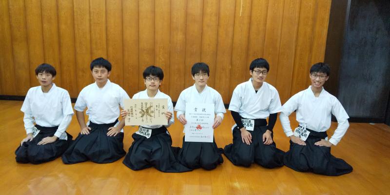 新人大会　男子団体２位のメンバー