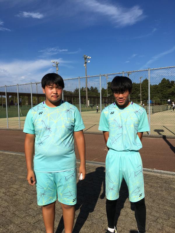 夏季大会第３位　大場・松岡ペア