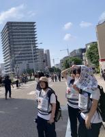 「暑い～････。」