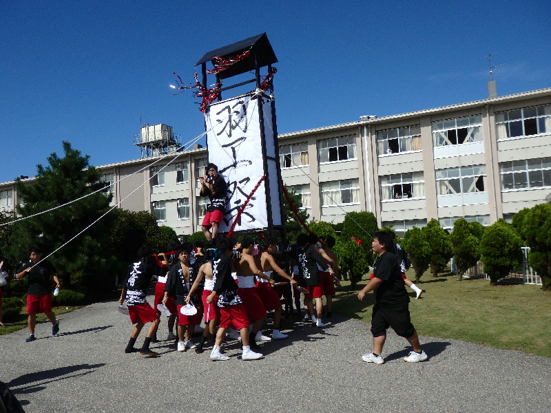 奉燈祭りを再現