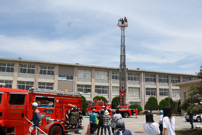体験訓練-はしご車１