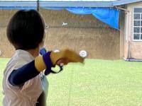 &ldquo;遠近&rdquo;で的の中央をねらう姿