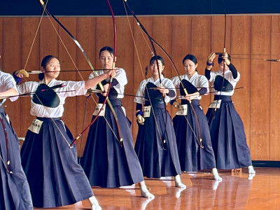 春季大会女子団体Ａチームの競技の様子