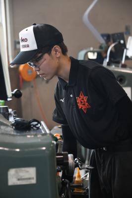 競技中の澤田君