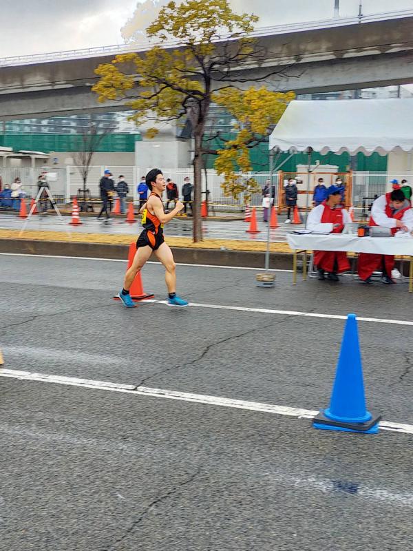 嶋倉くんの力強い競歩