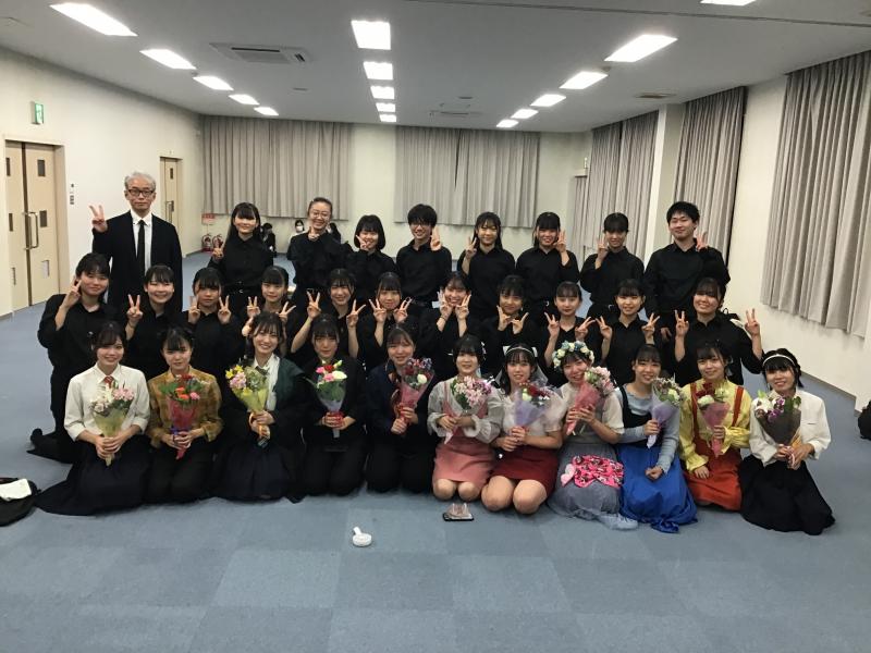 終演後、同窓会館にて