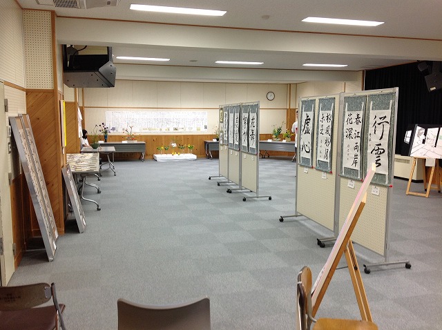 書道部の展示