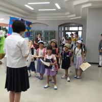 ボランティア部が案内しました。