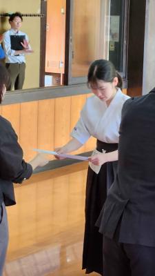 女子個人６位表彰