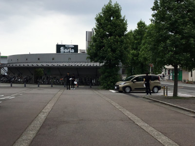 駐車場整理の様子