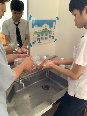 非常食体験　中3_5778