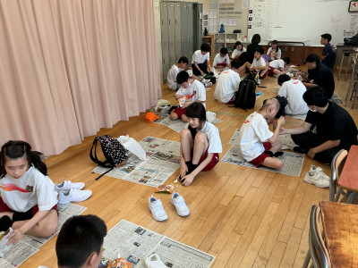 非常食体験　中２