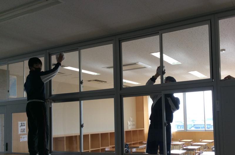 窓も磨いたよ！