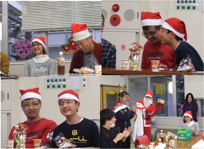 年忘れ会を楽しむ舎生たち