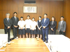 七尾市役所表敬訪問 1