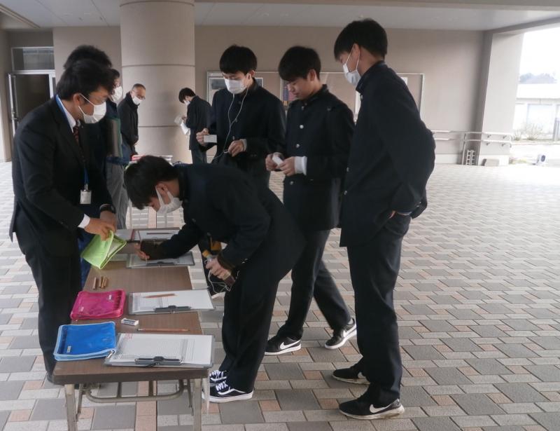 健康チェック表の提出