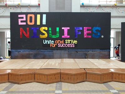 ステージの飾り