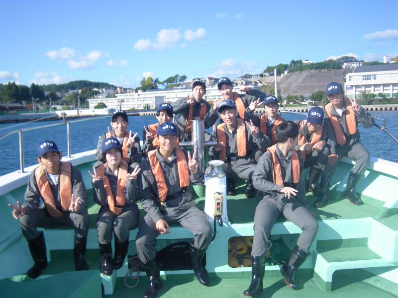 デッキで記念撮影