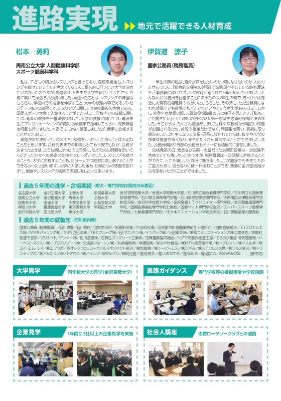 2025学校パンフレット（進路）