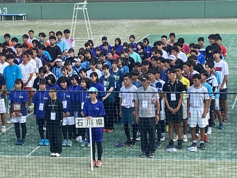 開会式に挑む石川県選手団