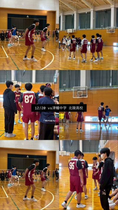 25_12_20 練習試合 vs津幡中 金沢北陵