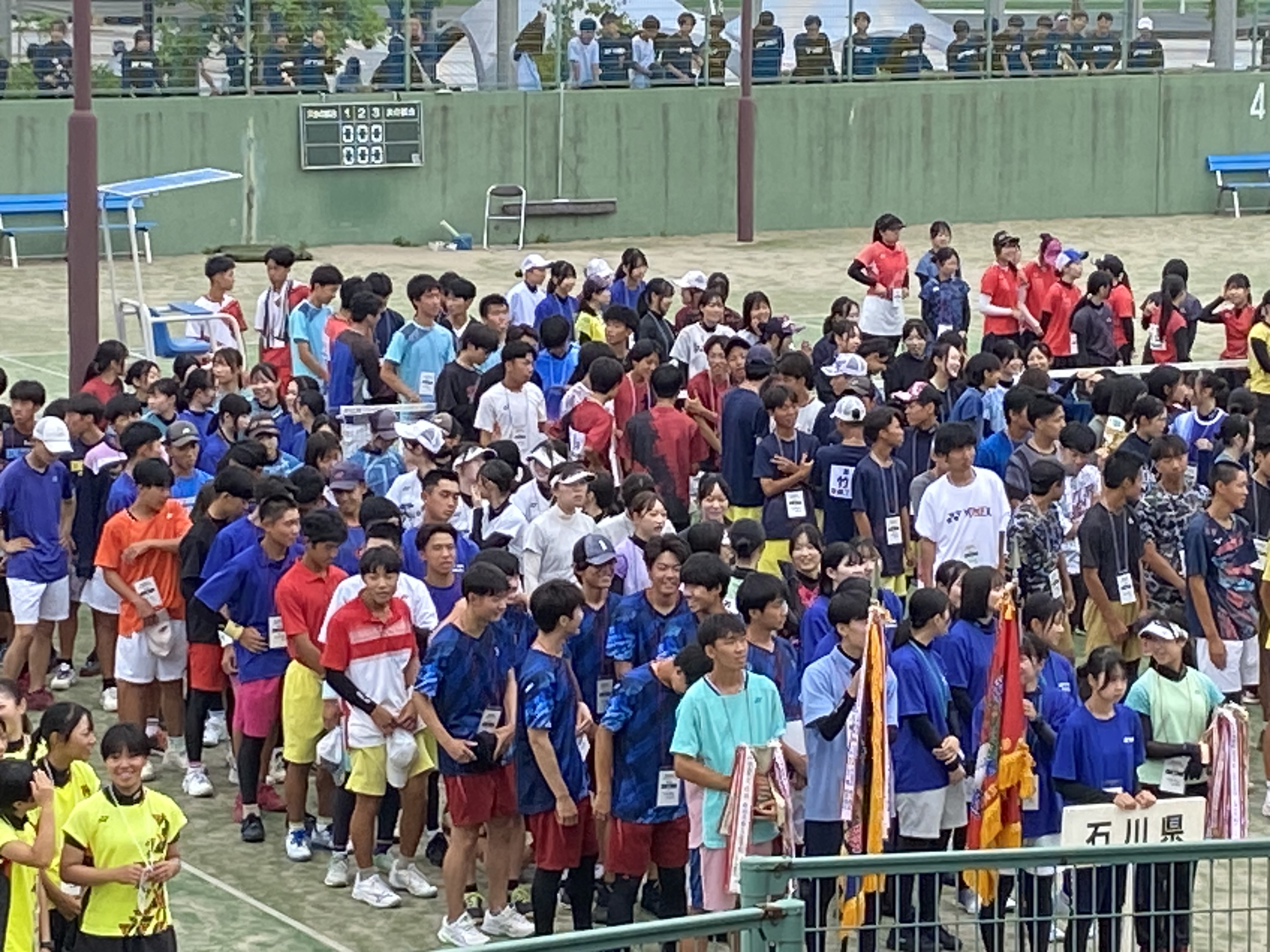 開会式に挑む石川県の選手たち