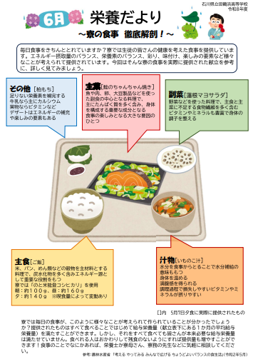 栄養だより6月