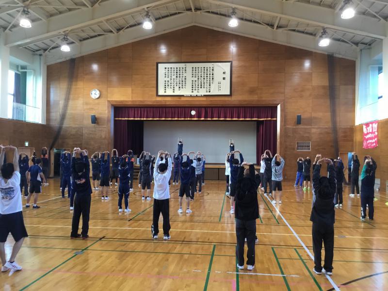 準備運動の様子