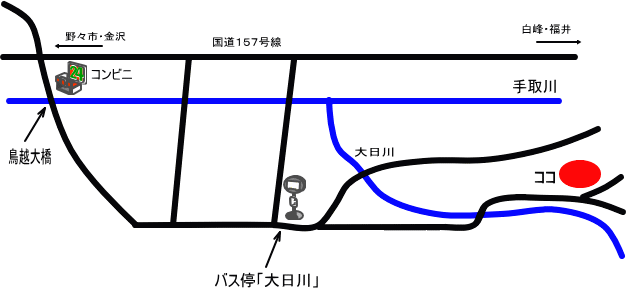 鳥越小学校の地図