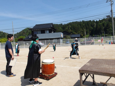 0520運動会練習よさこい新太鼓１