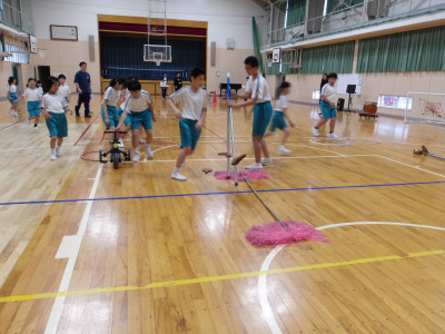 0522体育館での運動会練習２