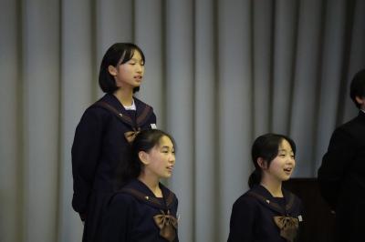 １年合唱の様子