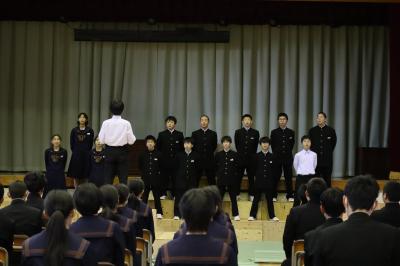 １年合唱の様子