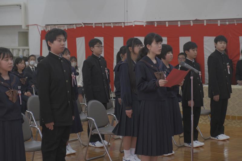 正木さんによる誓いの言葉