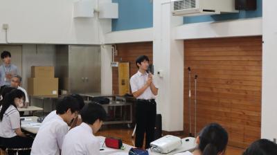 生徒会長 脇田さんのお礼の言葉