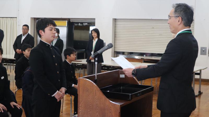 スペリングコンテスト満点賞表彰