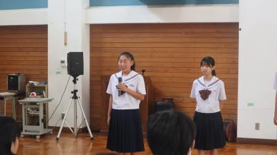 キャプテンの挨拶