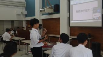 生徒会長髙山さんの挨拶